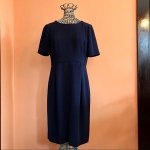 J.Crew 8 navy dress business sheath medium